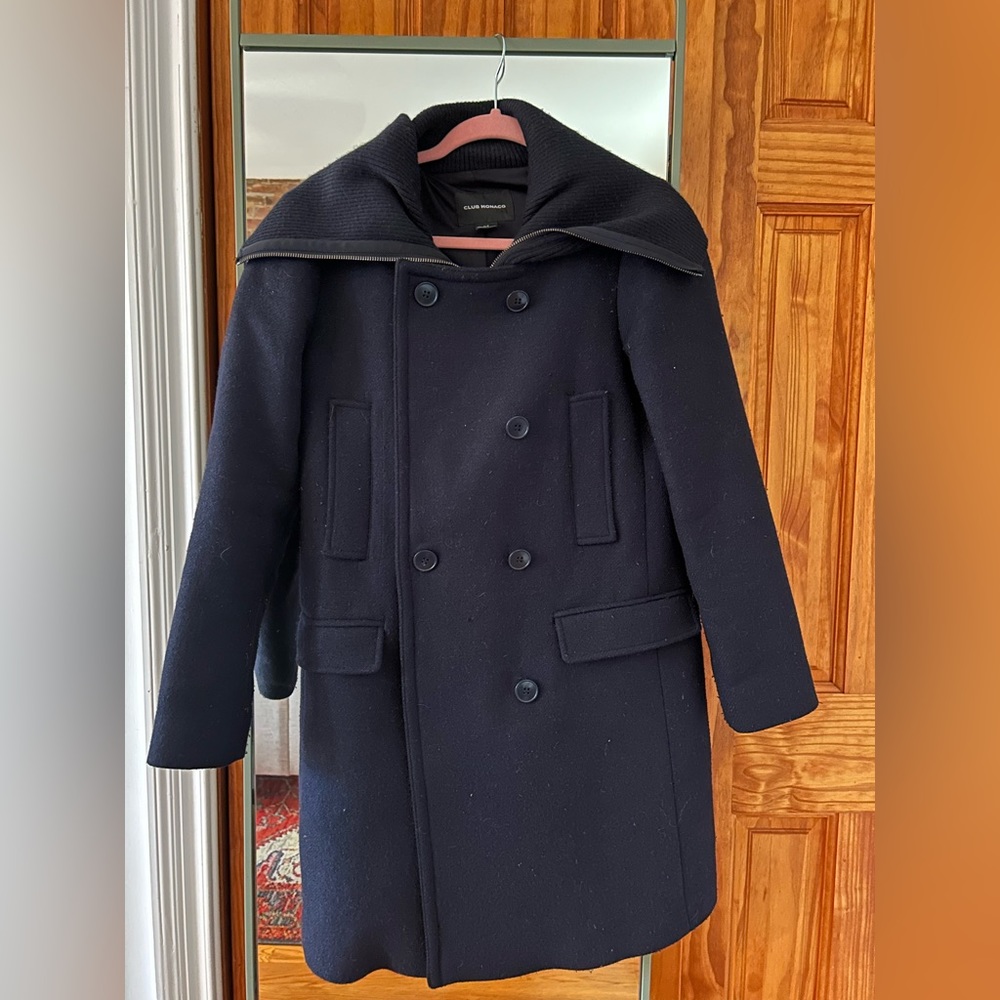 Navy Club Monaco Coat
